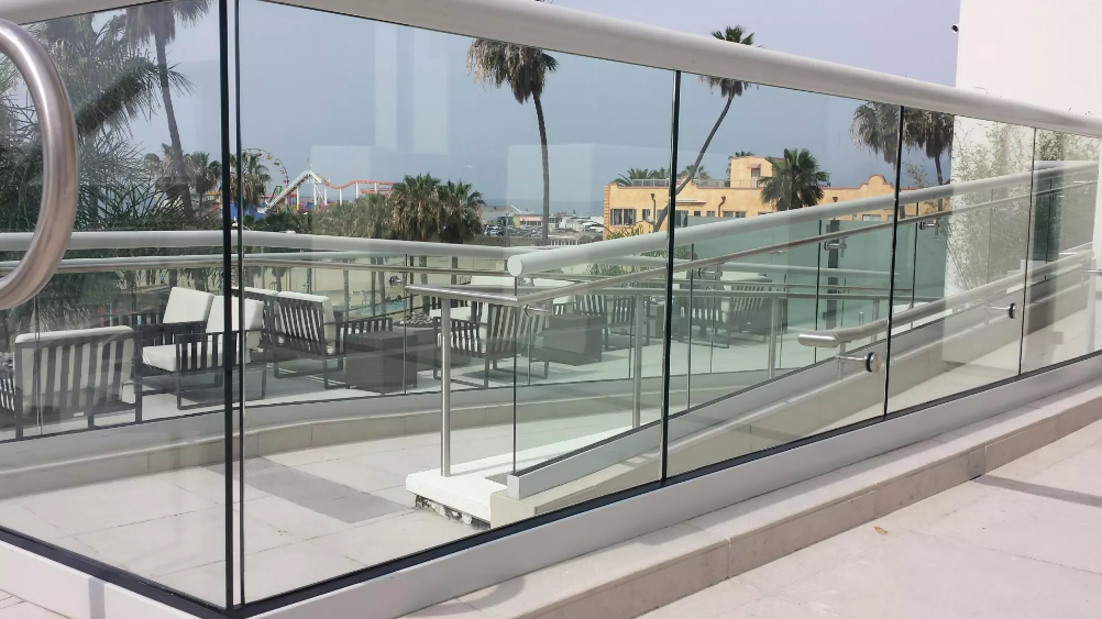 glass railing installation